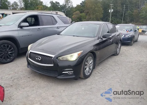 2014 Infiniti Q50 z USA, uszkodzony, nr VIN JN1BV7AP1EM684414